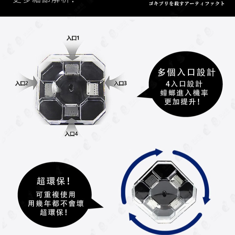 台灣現貨 蟑螂屋 蟑螂盒 蟑螂捕抓器 抓蟑螂神器 滅蟑 滅蟲 補蟑器 無毒無味可重複使用 【AAA6278】-細節圖8