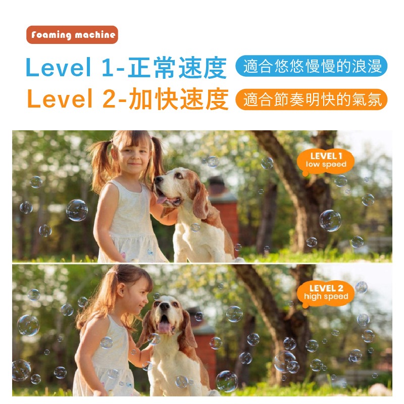 台灣現貨 電動泡泡機 吹泡泡 自動鼓泡器 兩段式泡泡機 舞台燈光婚禮派對 宴會氣氛 USB電動充電 【AAA6772】-細節圖4