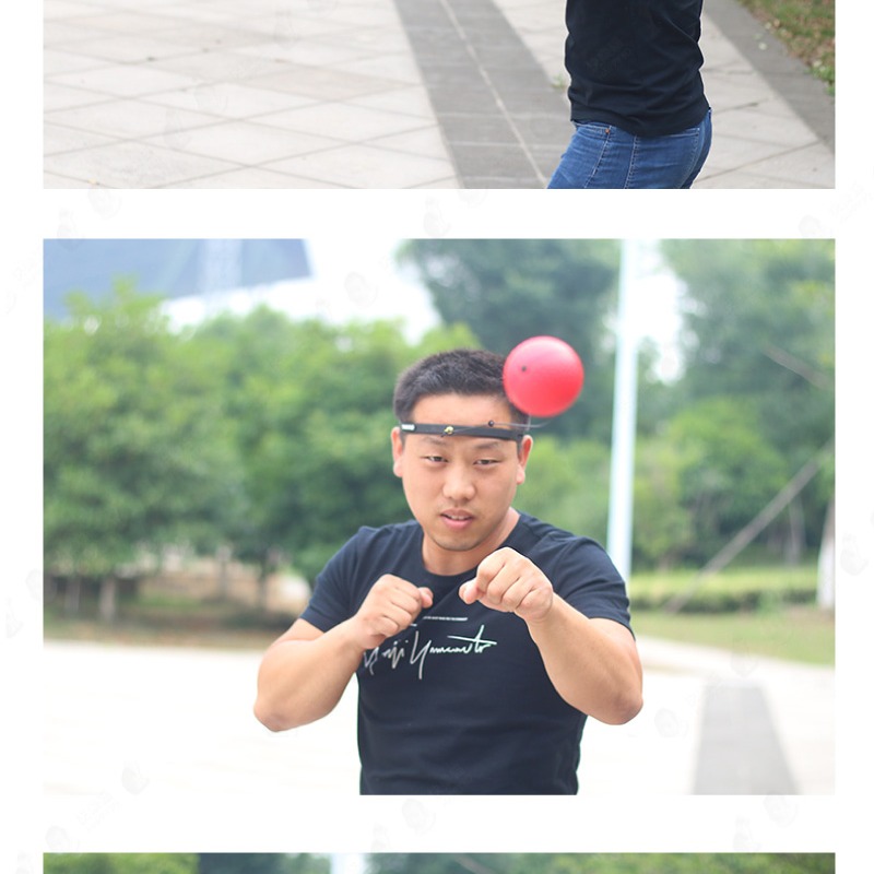 台灣現貨【贈送三顆球/居家健身】拳擊球 回力球 單人拳擊練習頭套 拳擊打拳 練習器 健身減肥【AAA6607】-細節圖9