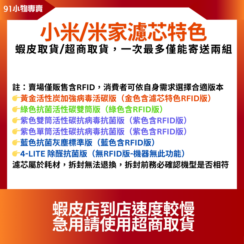 【台灣現貨快出】副廠米家 米空氣清淨機濾芯  小米濾網 含RFID，適用2代/2S/3代/Pro/4LITE 贈濾棉-細節圖8