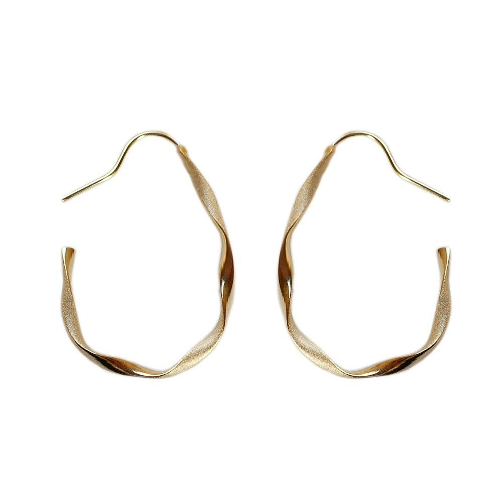 『VITA』【日製飾品｜不規則線條C字針式耳環】-細節圖8