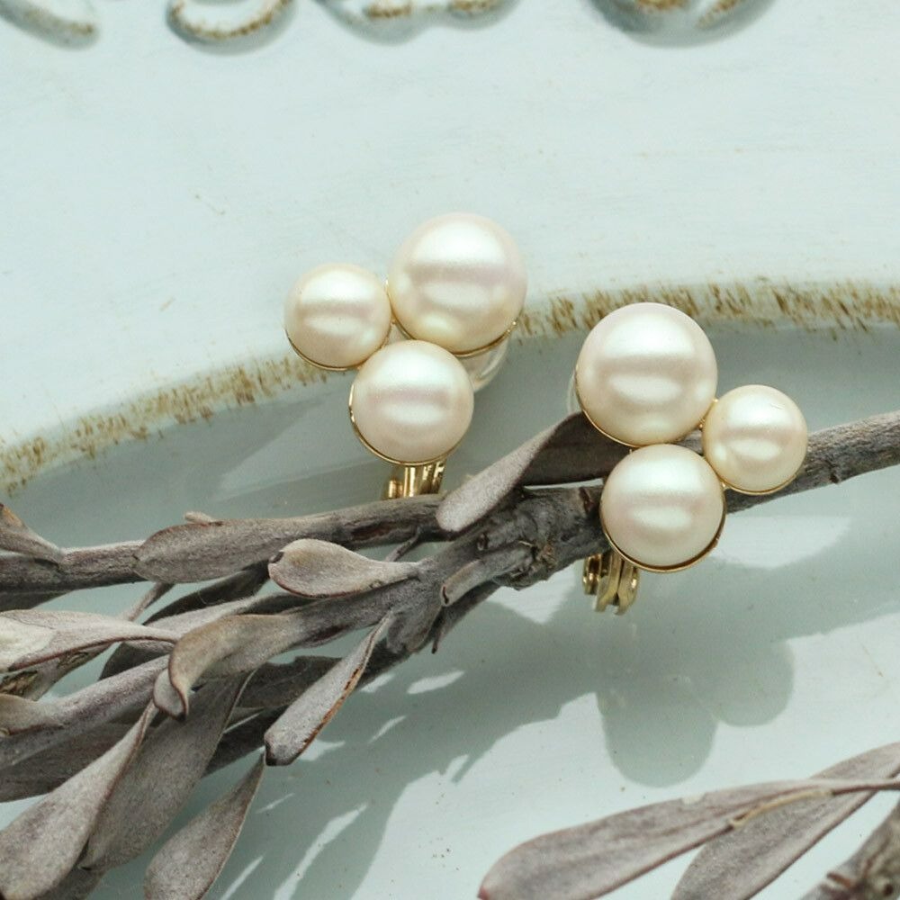 『VITA』【日製飾品｜典雅珍珠夾式耳環】-細節圖4
