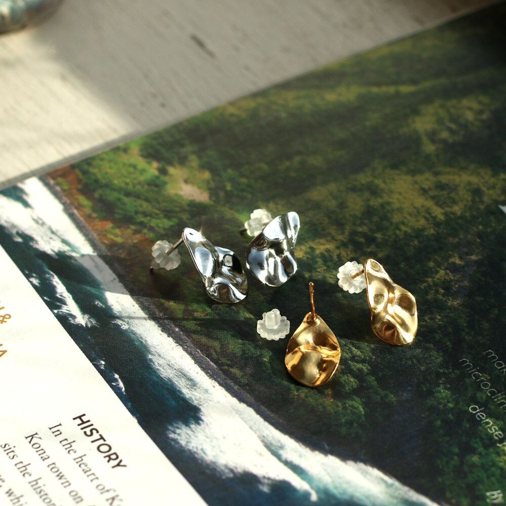 『VITA』【日製飾品｜幾何不規則針式耳環】-細節圖4