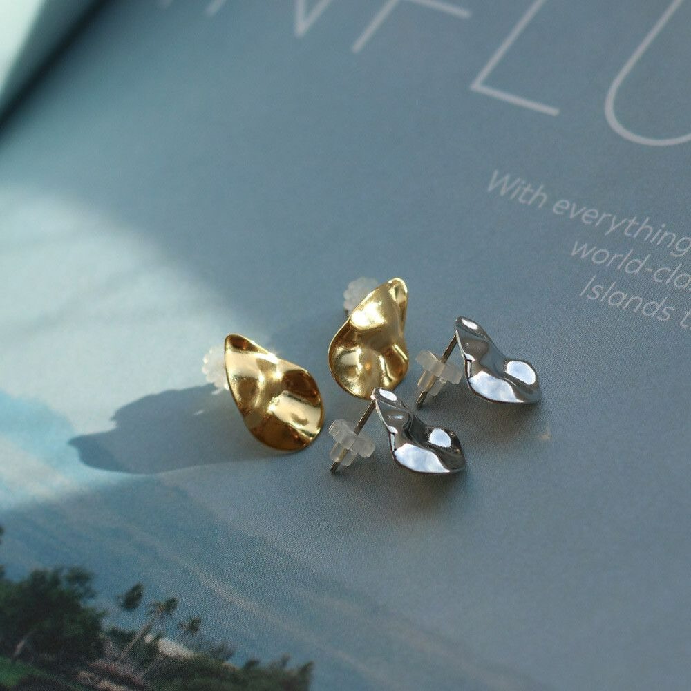 『VITA』【日製飾品｜幾何不規則針式耳環】-細節圖5