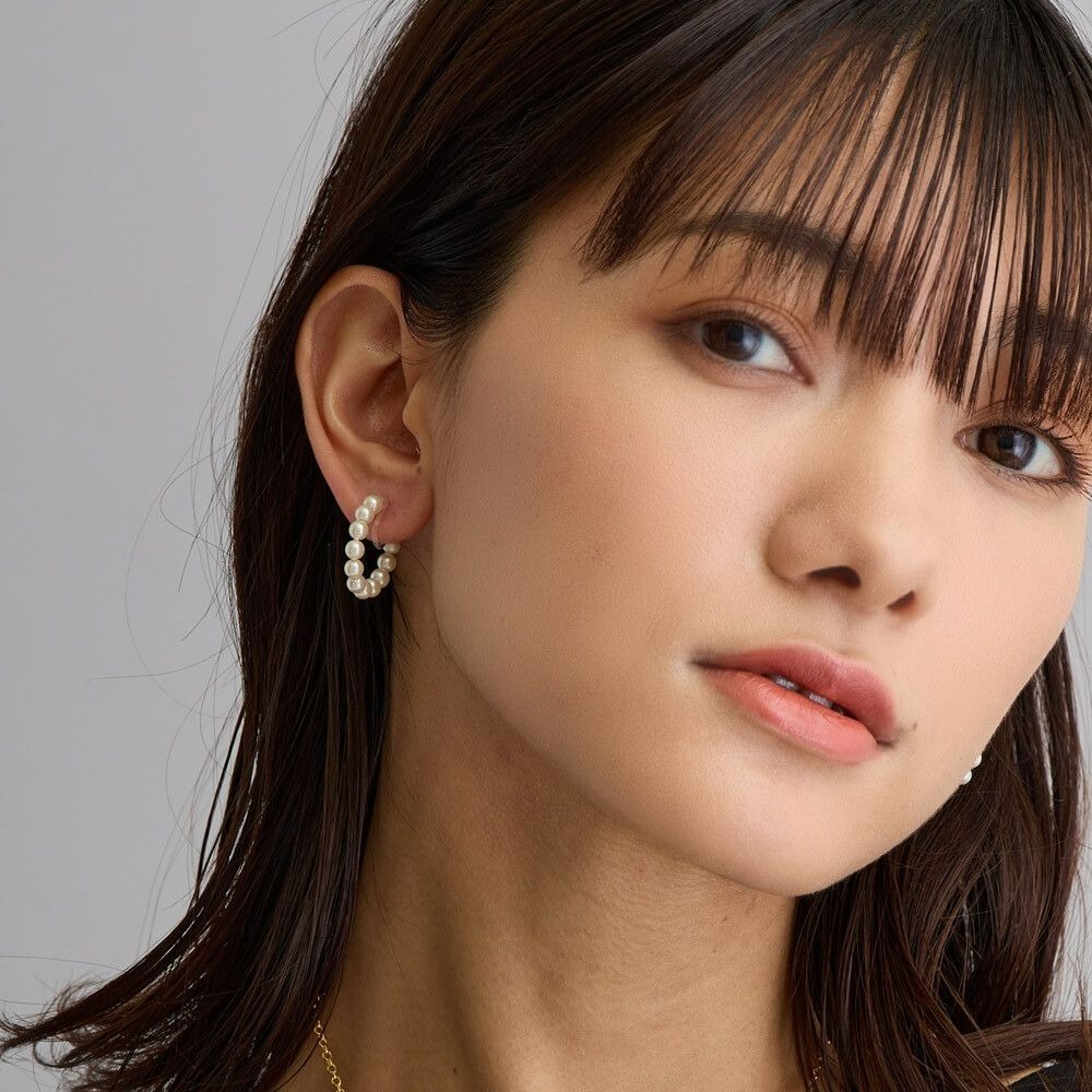 『VITA』【日製飾品｜人造珍珠C字夾式耳環】-細節圖3