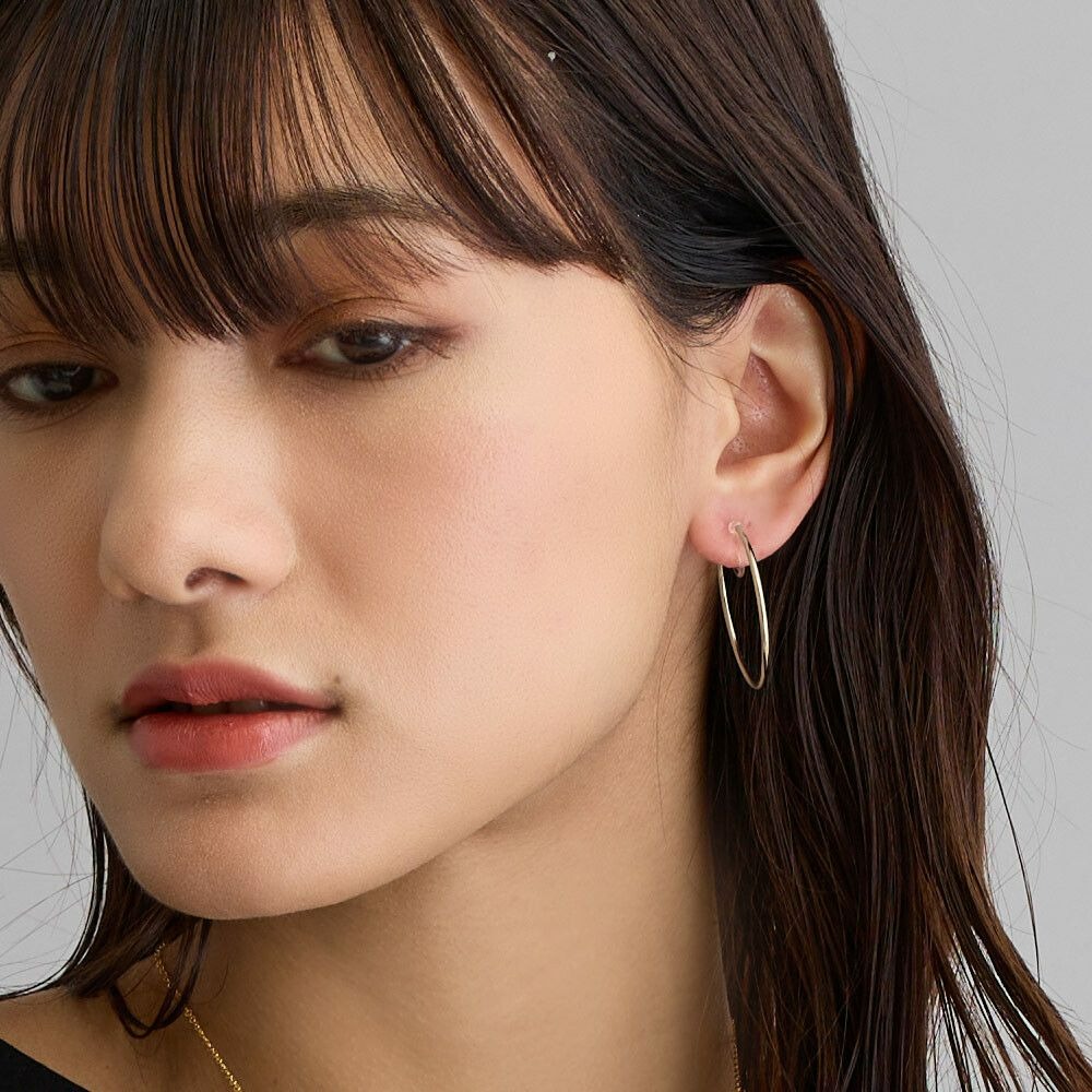 『VITA』【日製飾品｜百搭款金屬圈夾式耳環】-細節圖4