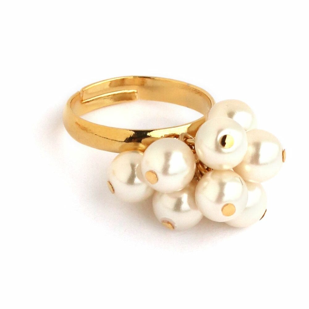 『VITA』日製飾品｜垂墜珍珠戒指】-細節圖4