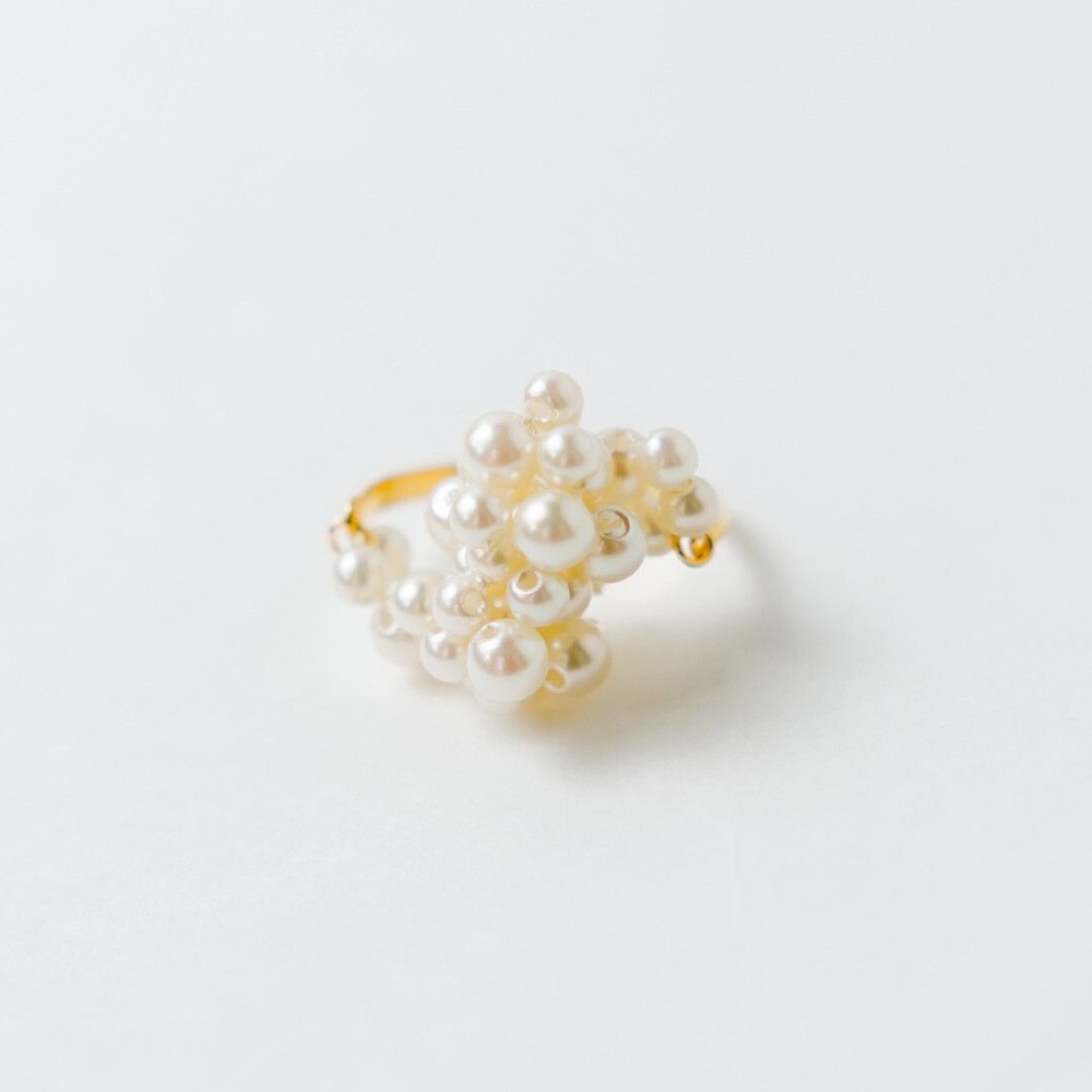 『VITA』【日製飾品｜不規則珍珠戒指】-細節圖5