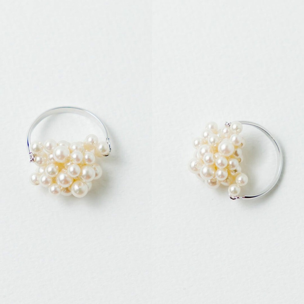 『VITA』【日製飾品｜不規則珍珠戒指】-細節圖8