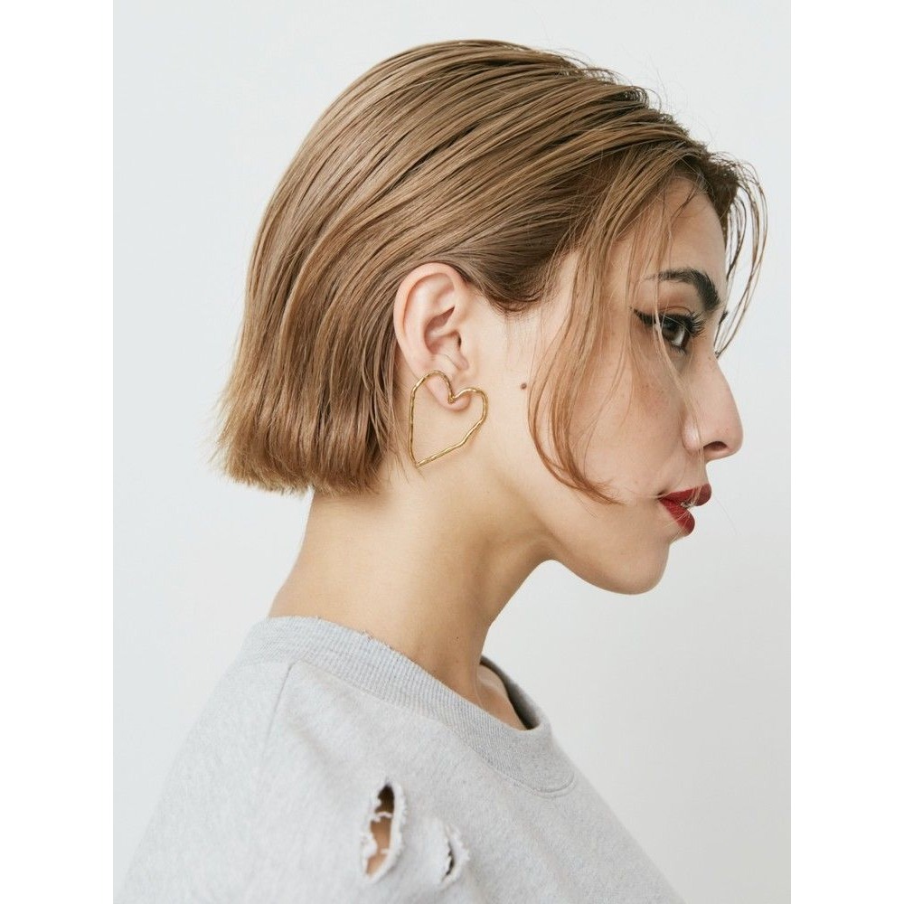 『VITA』【日牌飾品｜EVRIS 金屬鏤空🧡耳環】-細節圖2