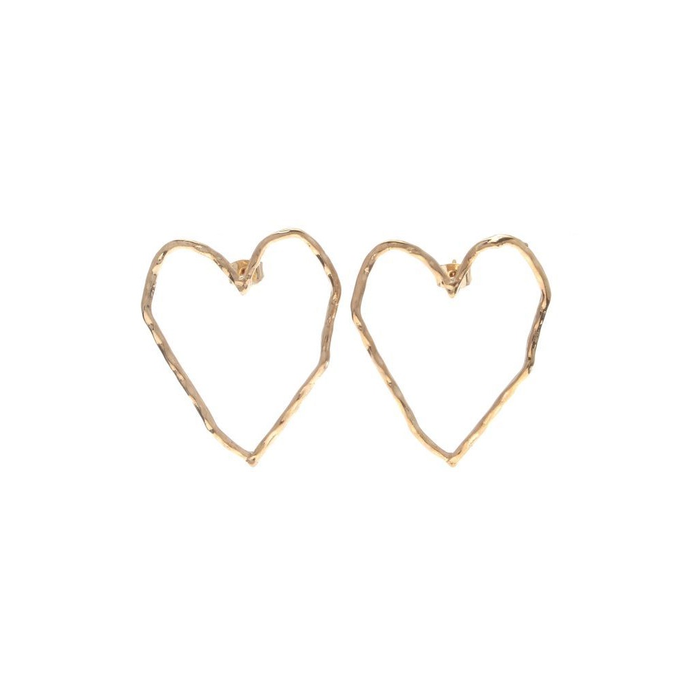 『VITA』【日牌飾品｜EVRIS 金屬鏤空🧡耳環】-細節圖5