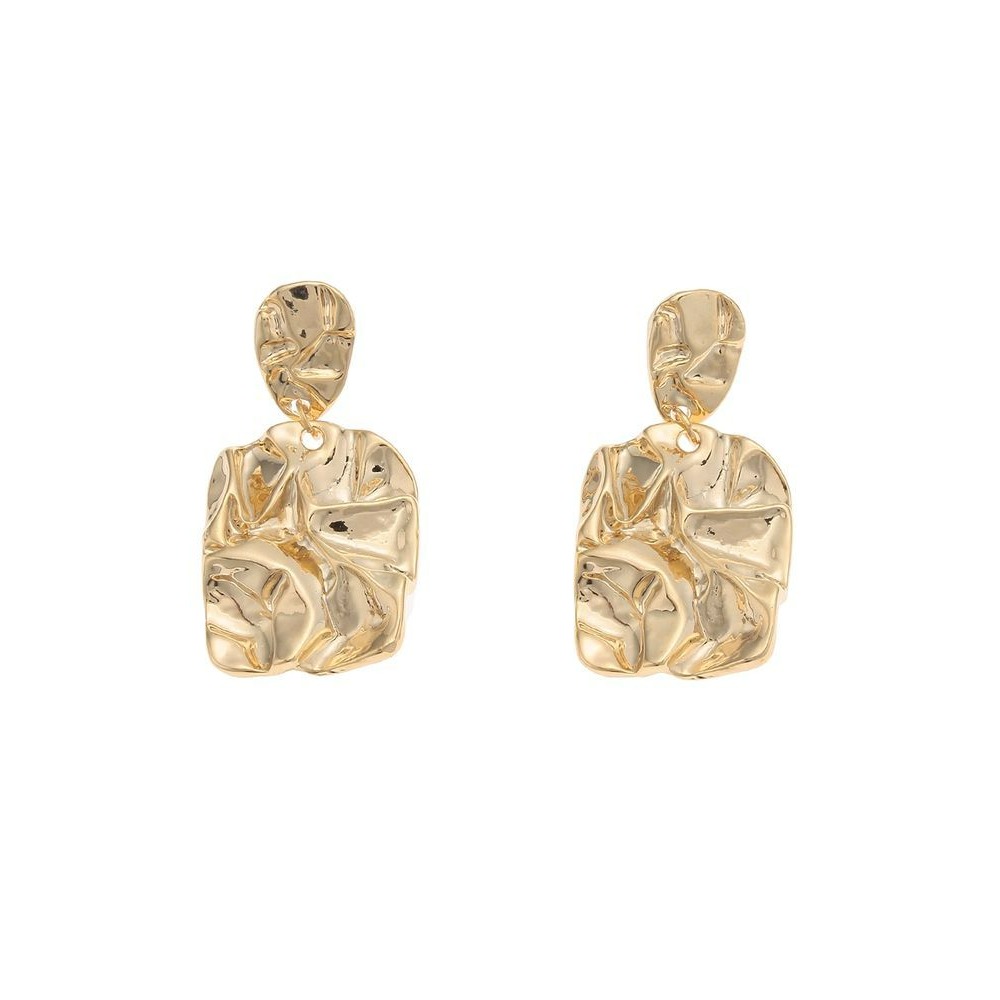 『VITA』【日牌飾品｜EVRIS 金屬幾何凹凸大耳環】-規格圖6