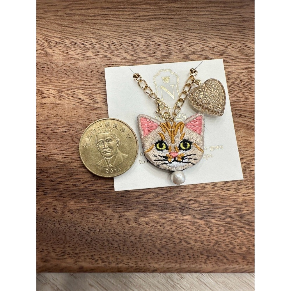 『VITA』【日製小物｜日本職人手作貓咪刺繡吊飾】-細節圖3