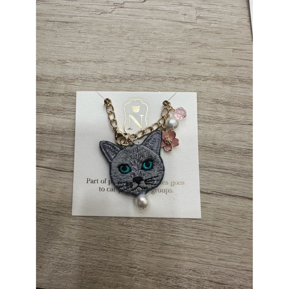 『VITA』【日製小物｜日本職人手作貓咪刺繡吊飾】-細節圖5