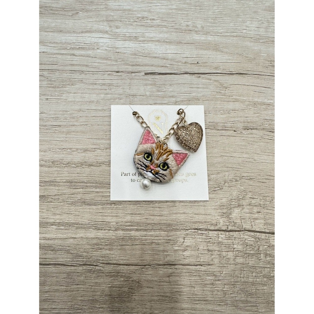 『VITA』【日製小物｜日本職人手作貓咪刺繡吊飾】-細節圖14