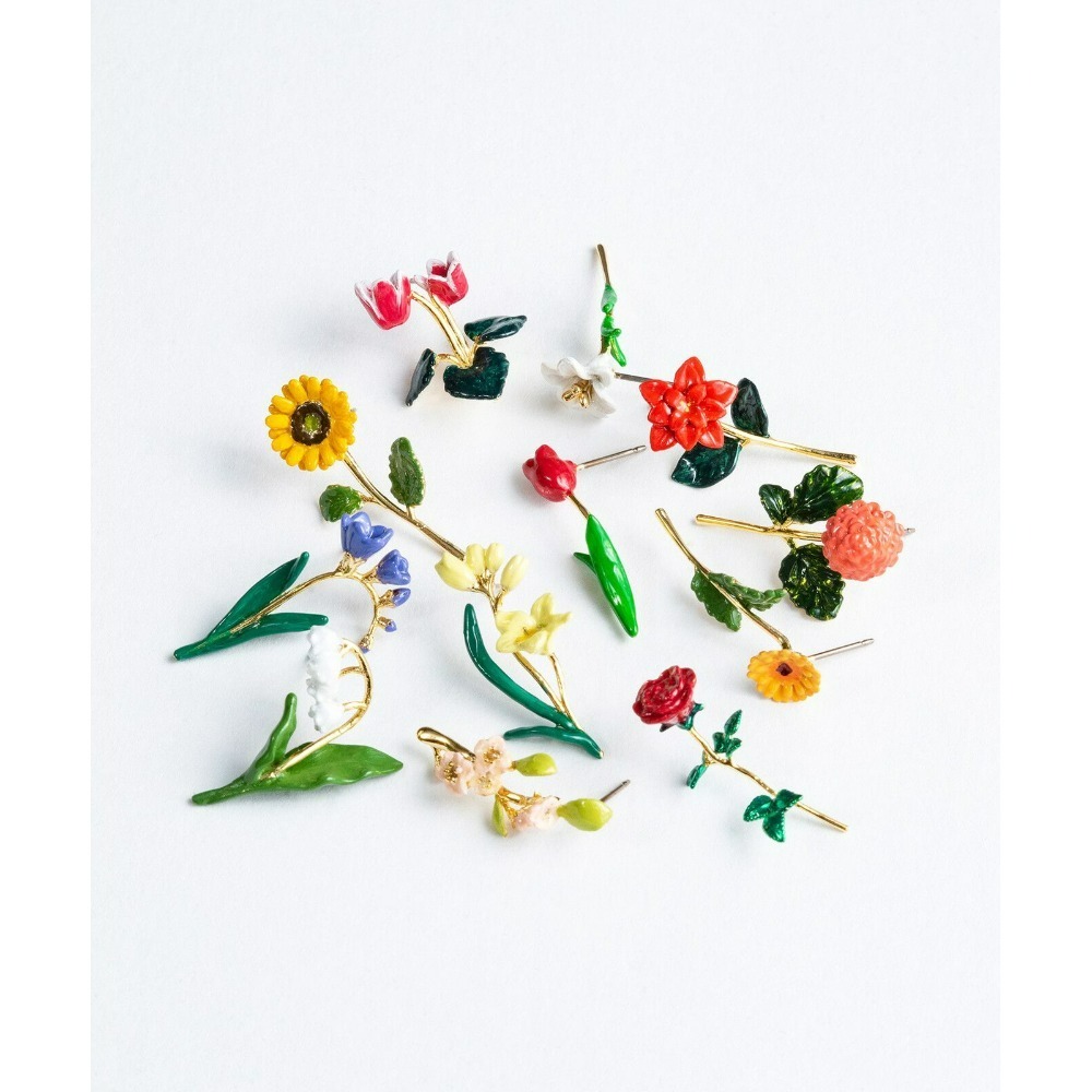 『VITA』【日製飾品｜生日月誕生花耳針耳環】-細節圖2