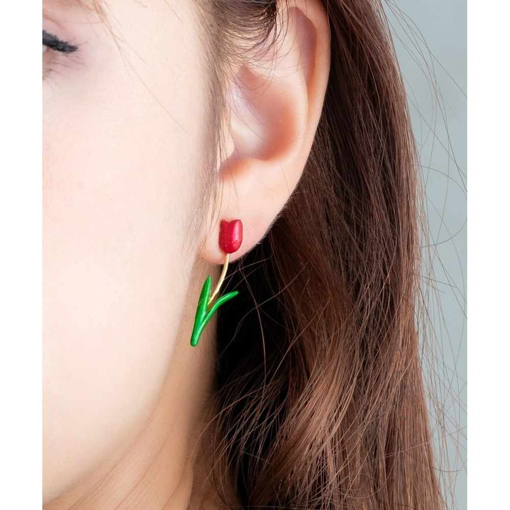 『VITA』【日製飾品｜生日月誕生花耳針耳環】-細節圖5