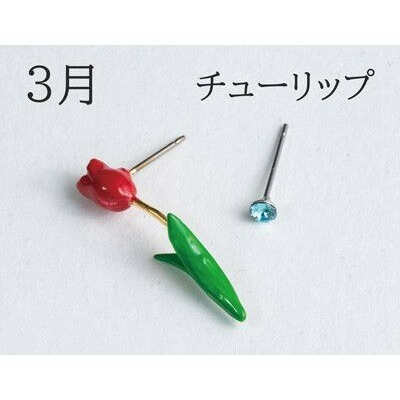 『VITA』【日製飾品｜生日月誕生花耳針耳環】-規格圖6