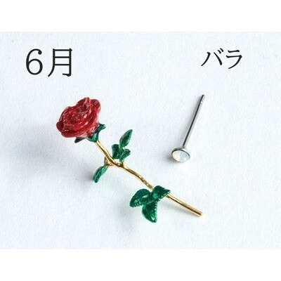 『VITA』【日製飾品｜生日月誕生花耳針耳環】-規格圖6