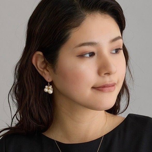 『VITA』【日製飾品｜18K金不規則垂墜泡泡耳環】-細節圖2