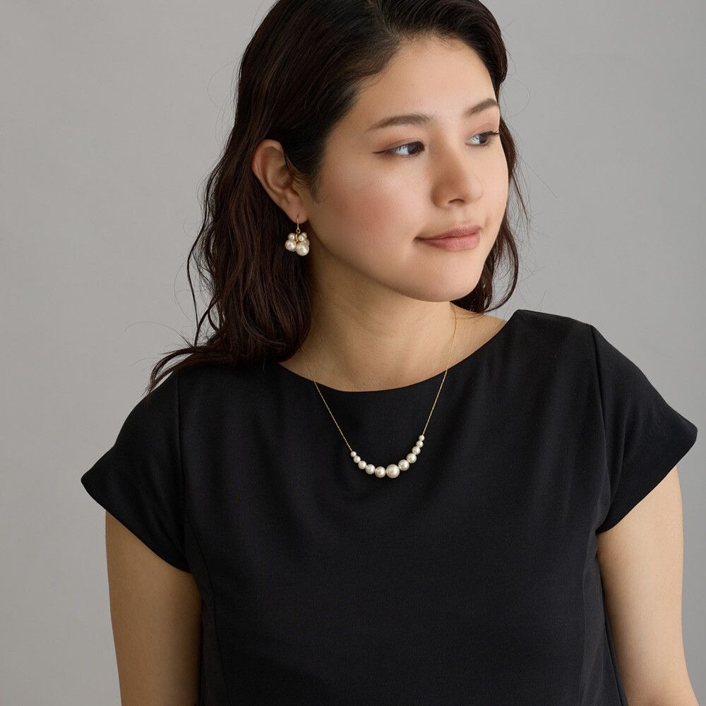 『VITA』【日製飾品｜18K金不規則垂墜泡泡耳環】-細節圖3