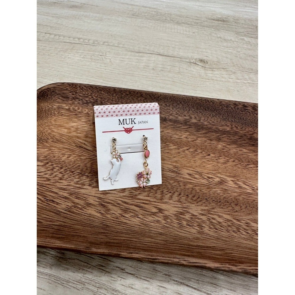 『VITA』【日製飾品｜貓咪不對稱耳環】-細節圖4