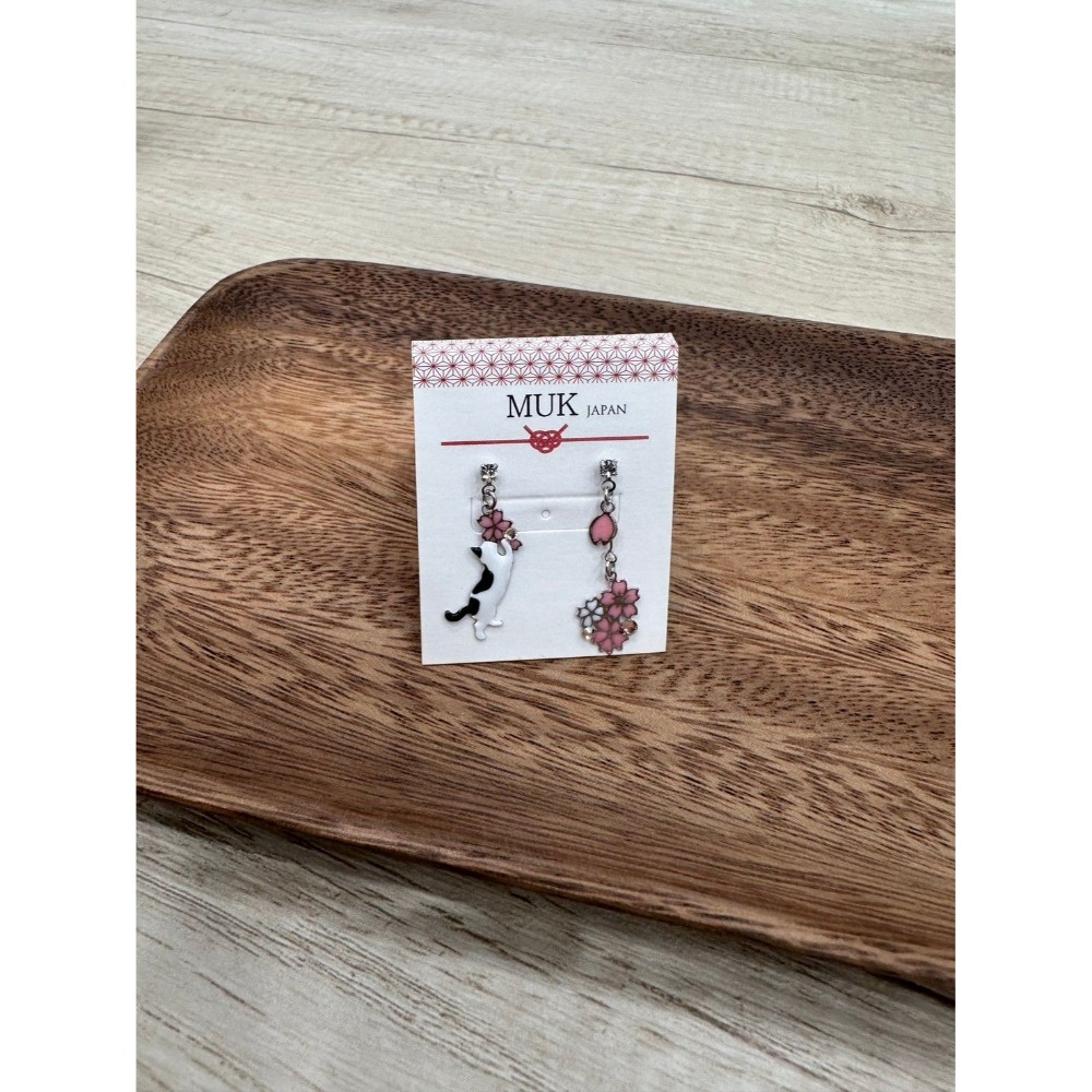 『VITA』【日製飾品｜貓咪不對稱耳環】-規格圖4