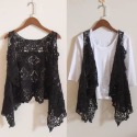 古典菱格窗花不規則馬甲背心 棉外搭寬鬆復古女鉤花鏤空針織吊帶馬甲吊帶背心 波西米亞娃娃無袖背心 圍巾型新款外穿娃娃背心-規格圖11