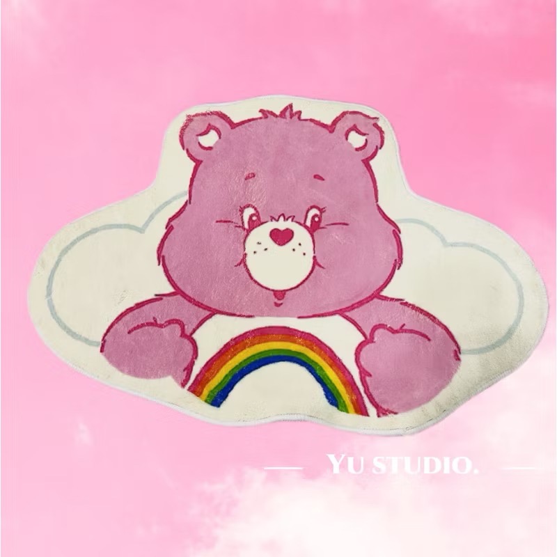 🌟現貨🌈carebears彩虹熊 仿羊絨地毯地墊 踏墊 可愛地墊 🉑️機洗-規格圖6