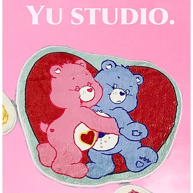 🌟現貨🌈carebears彩虹熊 仿羊絨地毯地墊 踏墊 可愛地墊 🉑️機洗-規格圖6