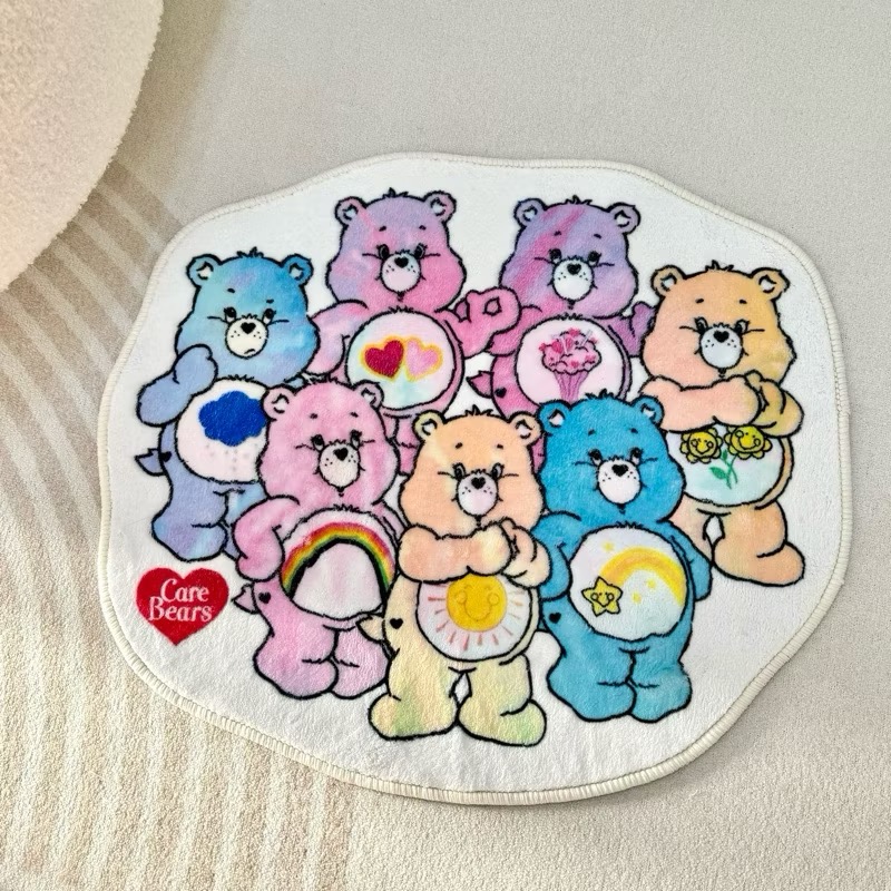 🌟現貨🌈carebears彩虹熊 仿羊絨地毯地墊 踏墊 可愛地墊 🉑️機洗-規格圖6