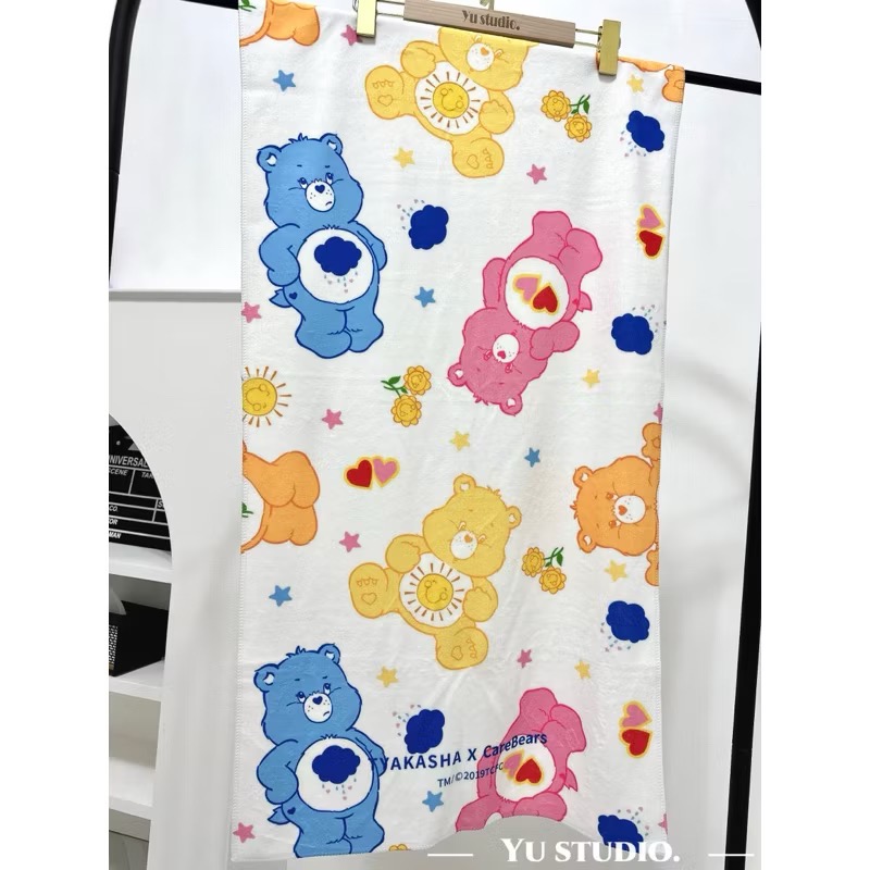 🌟現貨🌈carebears彩虹熊浴巾 毛巾（四款顏色💕 可愛浴巾-規格圖5