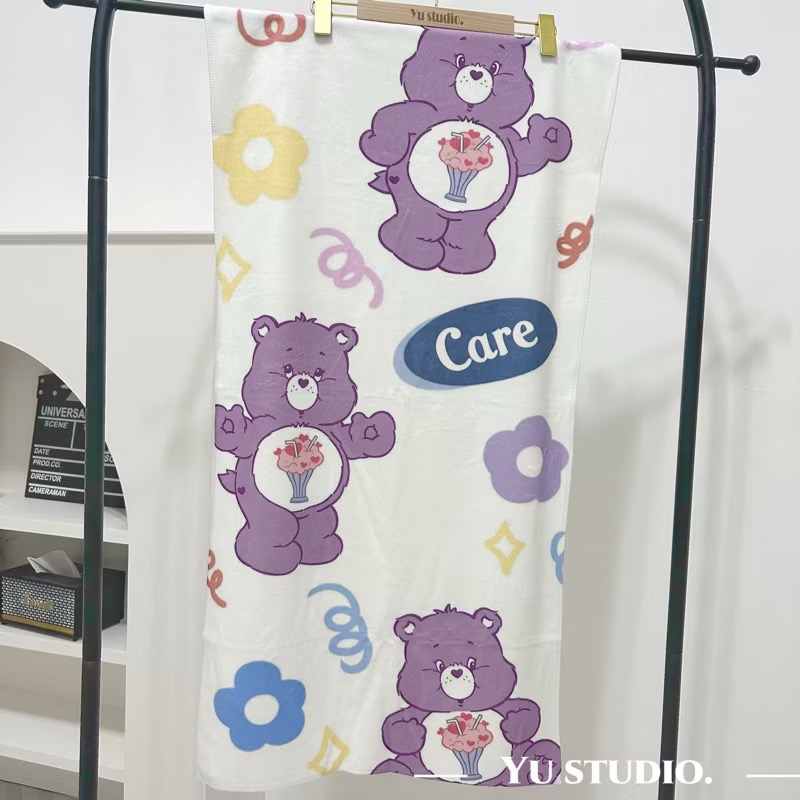 🌟現貨🌈carebears彩虹熊浴巾 毛巾（四款顏色💕 可愛浴巾-規格圖5