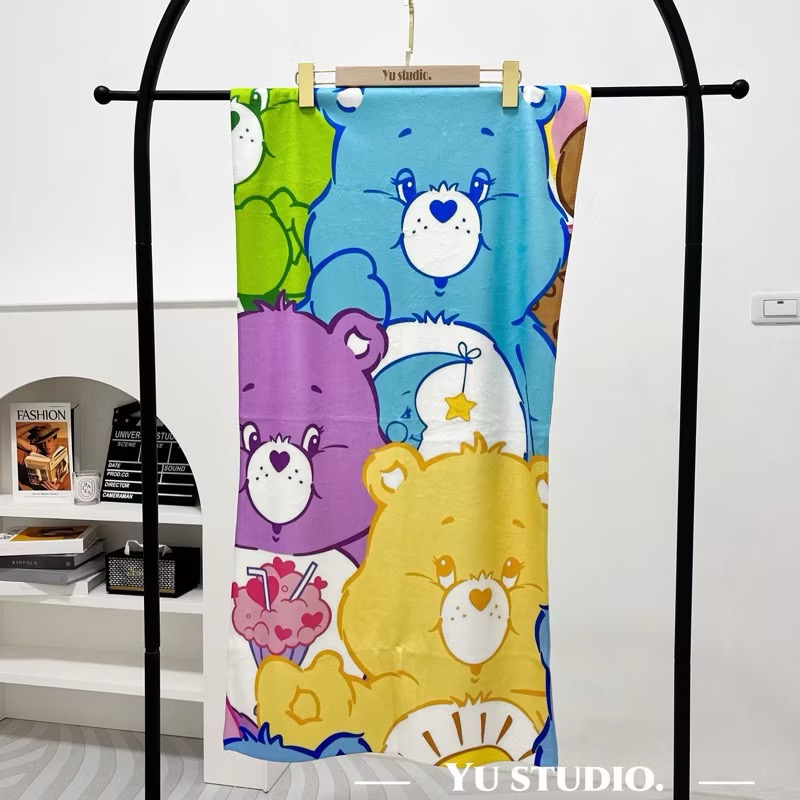 🌟現貨🌈carebears彩虹熊浴巾 毛巾（四款顏色💕 可愛浴巾-規格圖5
