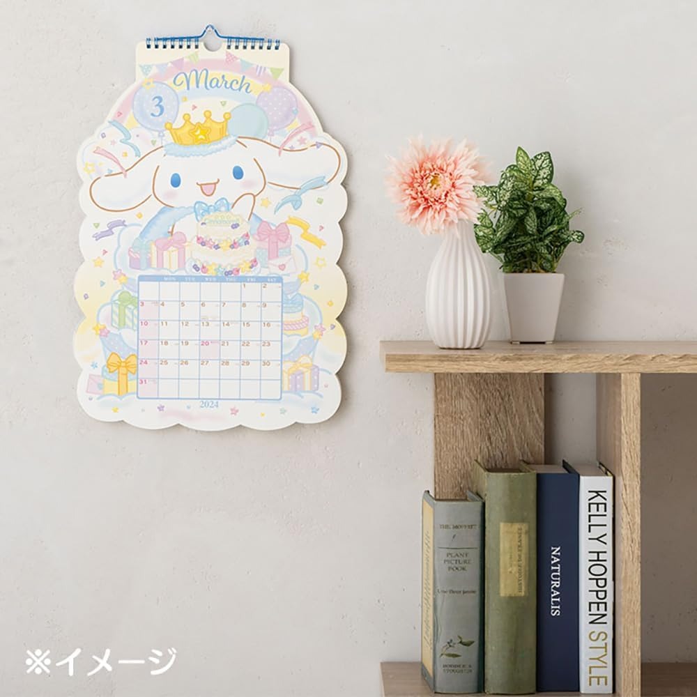 《現貨》三麗鷗Sanrio~大耳狗 Cinnamoroll 造型2024掛曆~日本正品~心心小舖-細節圖10