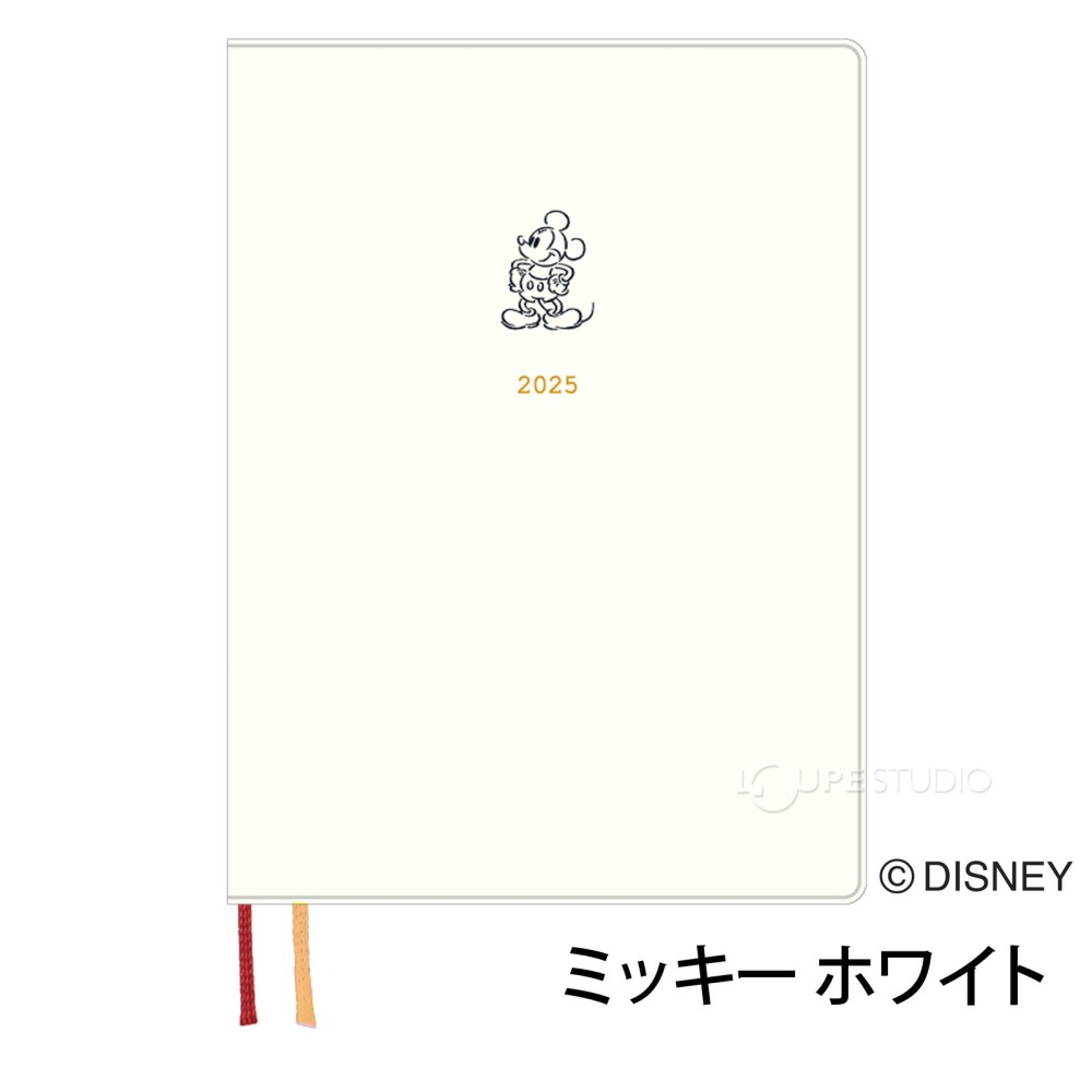 迪士尼DISNEY《現貨》米奇 米妮 奇奇蒂蒂 燙金 2025行事曆/日誌本/手帳B6週計畫～日本製～共6款～心心小舖-細節圖6