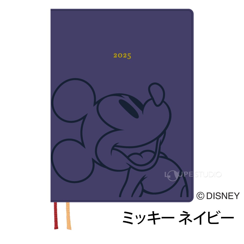 迪士尼DISNEY《現貨》米奇 米妮 奇奇蒂蒂 燙金 2025行事曆/日誌本/手帳B6週計畫～日本製～共6款～心心小舖-規格圖10