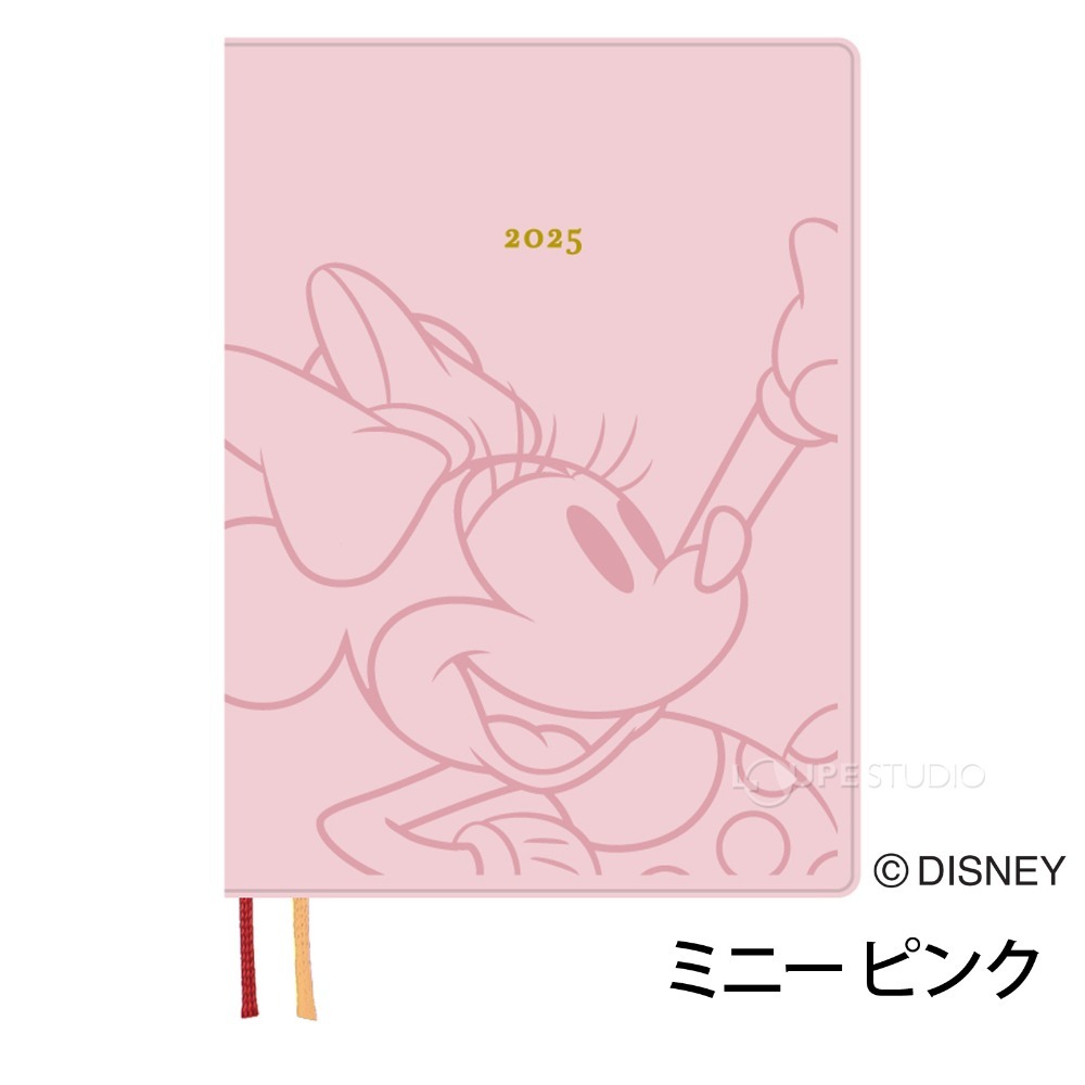 迪士尼DISNEY《現貨》米奇 米妮 奇奇蒂蒂 燙金 2025行事曆/日誌本/手帳B6週計畫～日本製～共6款～心心小舖-規格圖10
