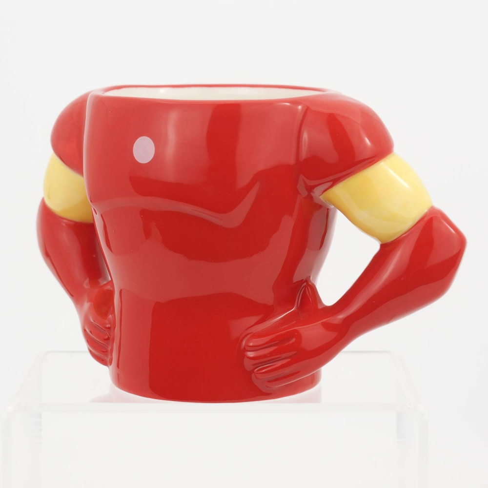 漫威MARVEL《現貨8折》復仇者聯盟 蜘蛛人 鋼鐵人 美國隊長~趣味造型陶瓷馬克杯~日本正品~共3款-細節圖3