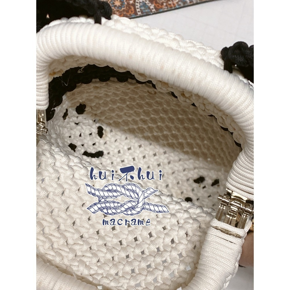 熊貓包手工編繩macrame-細節圖7