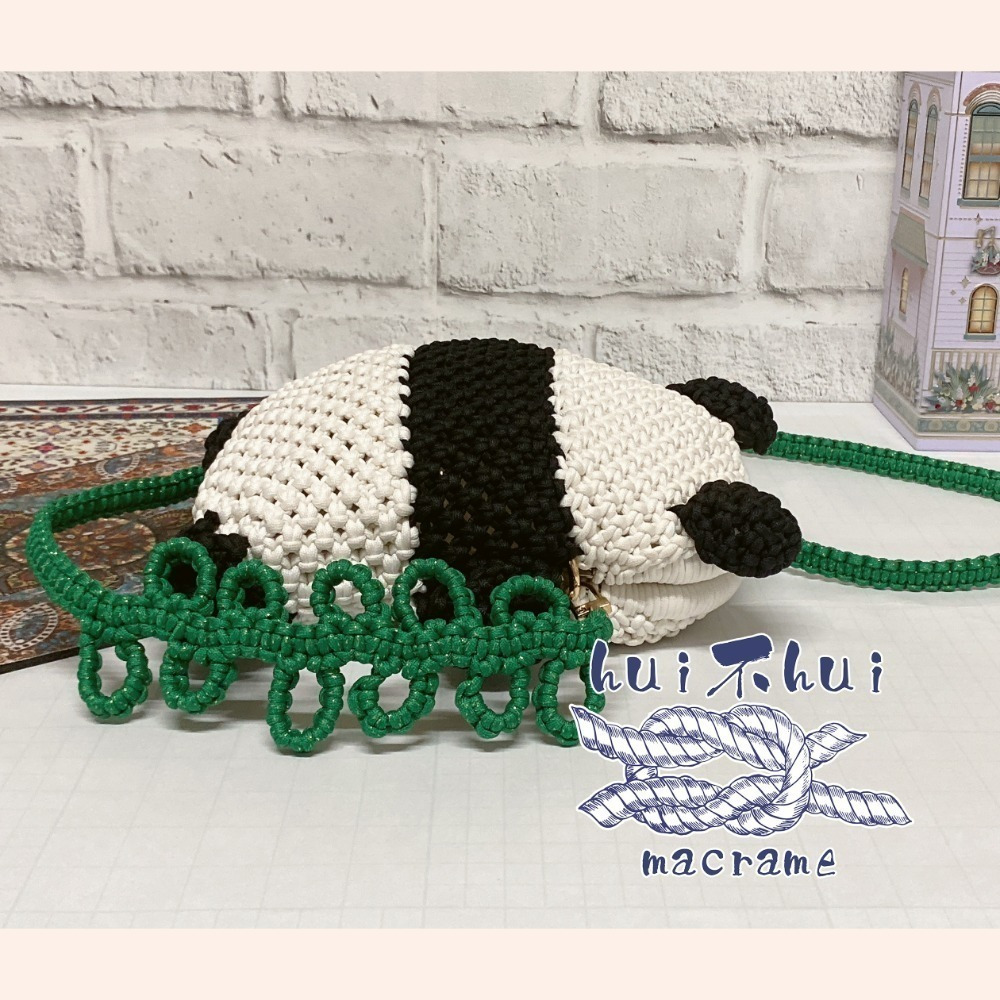 熊貓包手工編繩macrame-規格圖7