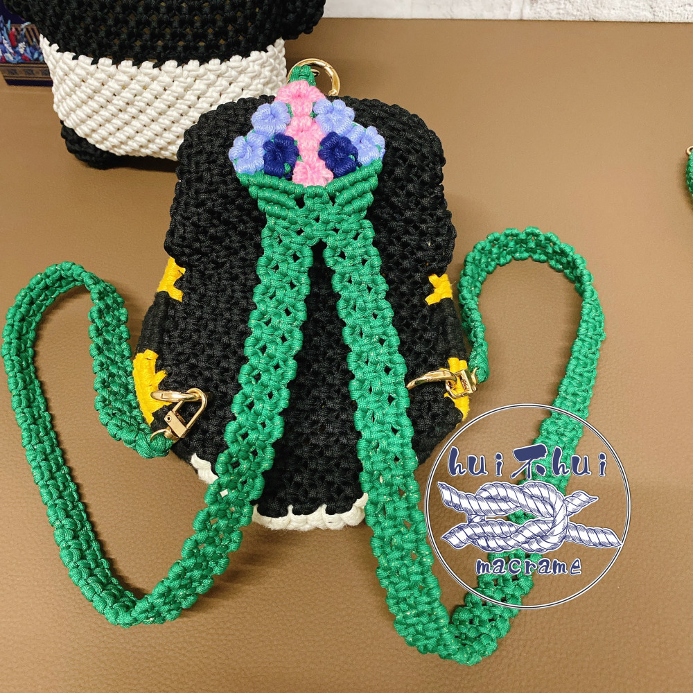蜜蜂包工編繩macrame-細節圖3