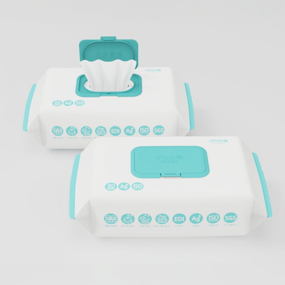 艾多美 銀離子柔濕巾-80抽-細節圖2