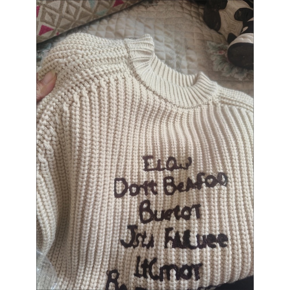 厚磅男女童針織毛衣-細節圖2