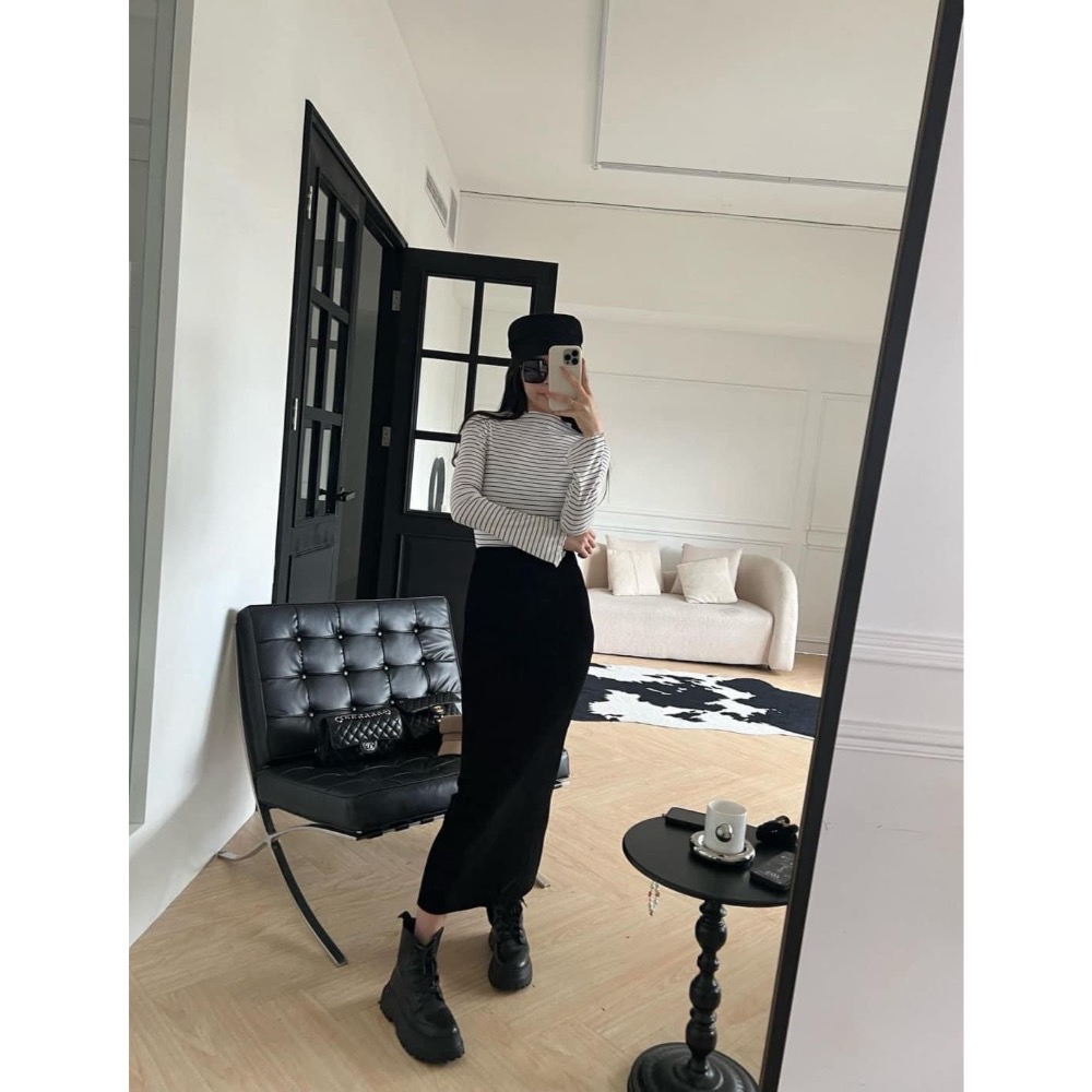 Cozy . 正韓🇰🇷🇰🇷燈芯絨長裙-細節圖4