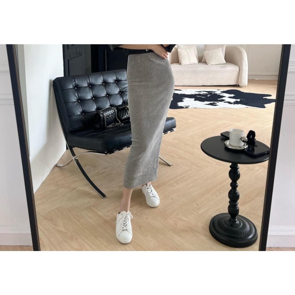 Cozy . 正韓🇰🇷🇰🇷燈芯絨長裙-細節圖5