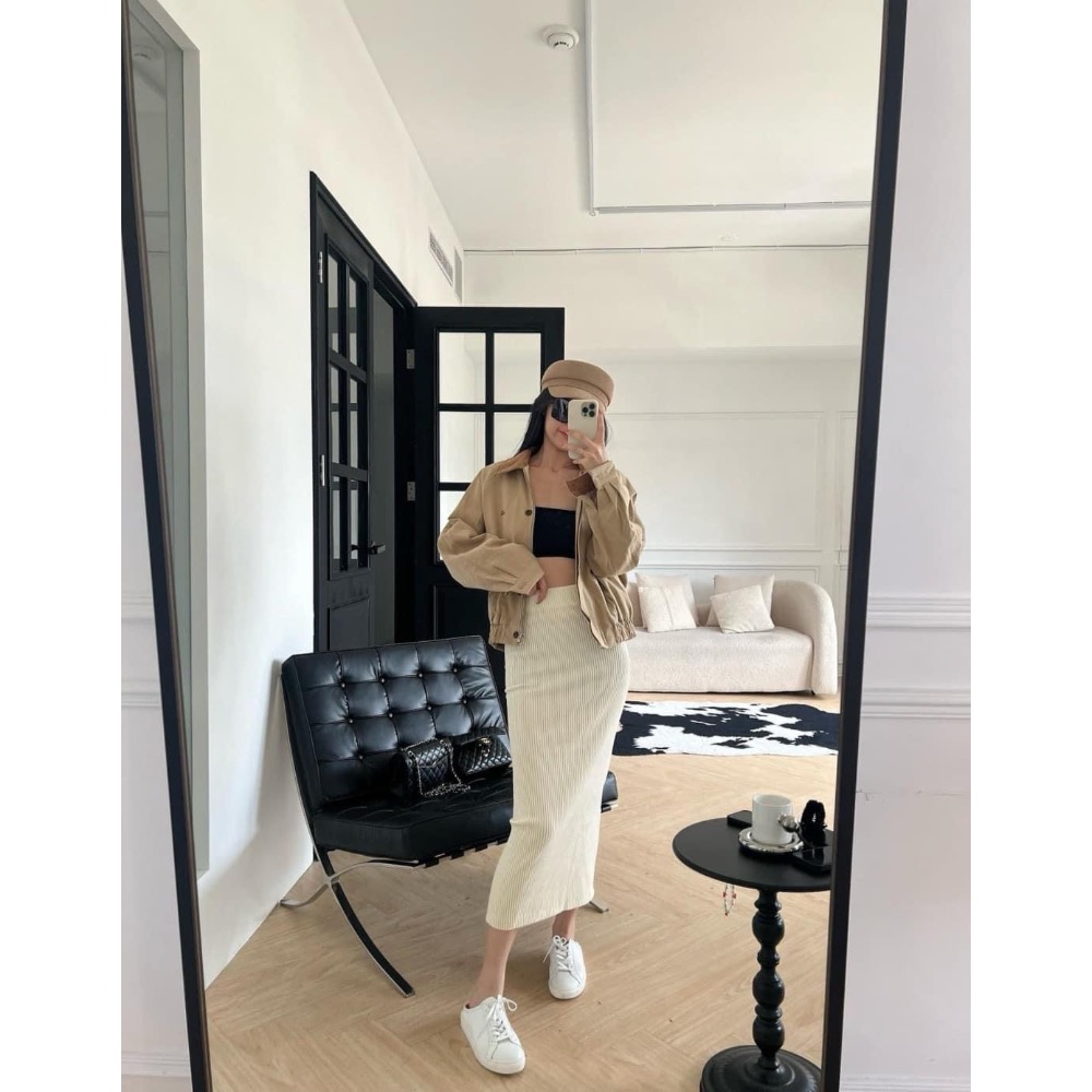 Cozy . 正韓🇰🇷🇰🇷燈芯絨長裙-細節圖6