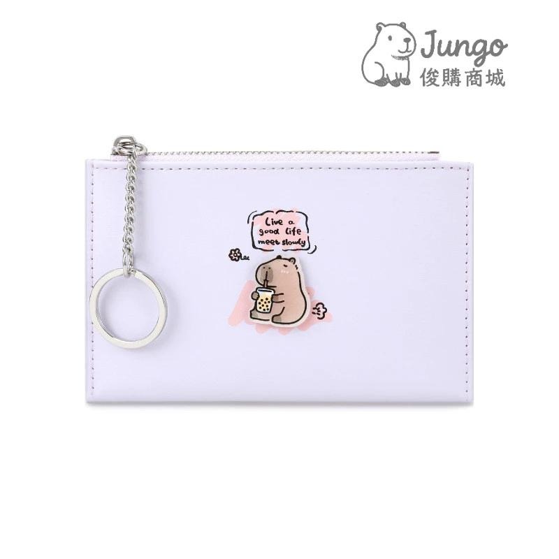 【俊購商城】卡皮巴拉新款可愛卡包 零錢包 卡通動漫水豚 迷你便攜零錢包 PU卡套 拉鍊零錢包-細節圖3