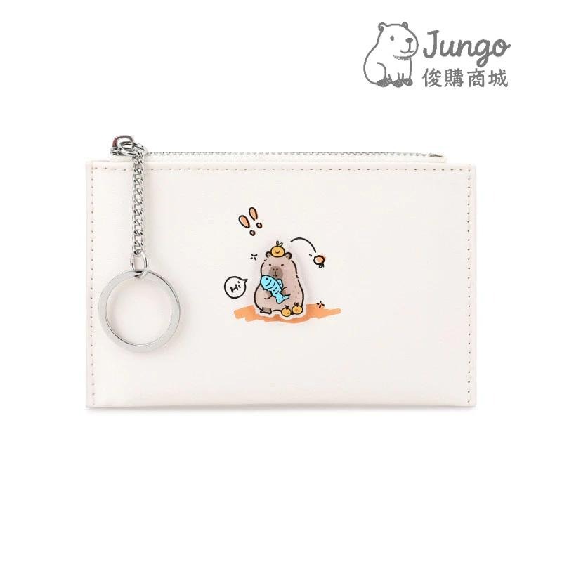 【俊購商城】卡皮巴拉新款可愛卡包 零錢包 卡通動漫水豚 迷你便攜零錢包 PU卡套 拉鍊零錢包-細節圖4