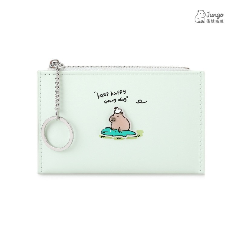 【俊購商城】卡皮巴拉新款可愛卡包 零錢包 卡通動漫水豚 迷你便攜零錢包 PU卡套 拉鍊零錢包-規格圖8